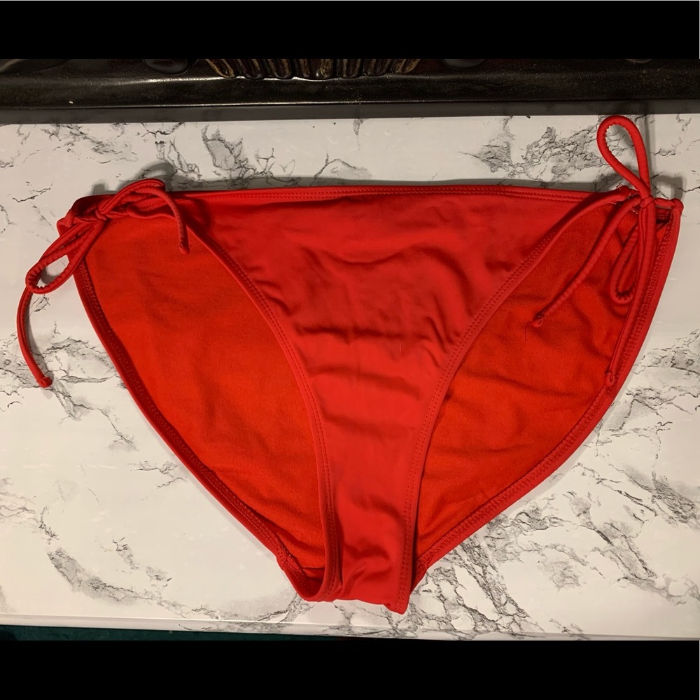 Red xl adjustable swim bottoms